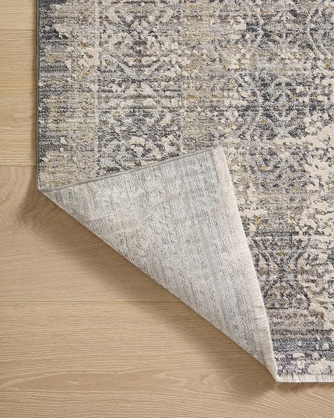 Loloi Amber Lewis Alie Collection ALE-04 Sky/Stone 2'-7'' x 7'-9'', .13'' Pile Height, Runner Rug