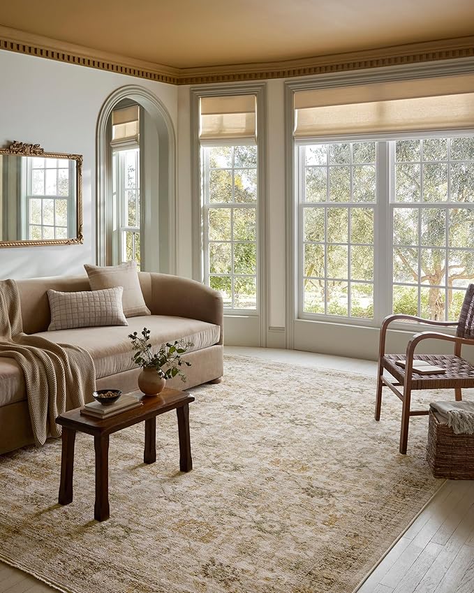 Loloi Magnolia Home by Joanna Gaines Pace Collection PAC-04 Natural/Multi 9'-6" x 12'-3" Area Rug
