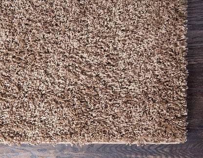 Unique Loom Solid Shag Collection Area Rug (3' 3" x 5' 3" Rectangle, Sandy Brown)