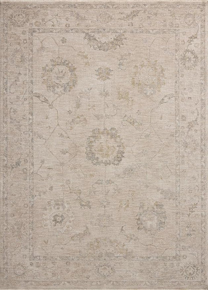 Loloi Chris Loves Julia Louisa Collection LOI-02 Oatmeal/Slate 2'-3" x 3'-10", .38" Pile Height, Accent Rug