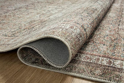 Loloi Chris Loves Julia Jules Collection JUL-09 Ink/Terracotta 5'-0'' x 7'-6'', .13" Pile Height, Area Rug