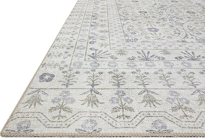 Loloi Rifle Paper Co. Maison Collection MAO-03 Rosette Ivory 3'-9" x 5'-6", .19" Pile Height, Accent Rug