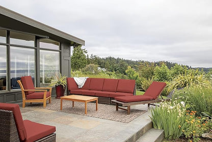 Classic Accessories Ravenna Water-Resistant 42 x 18 x 3 Inch Outdoor Bench/Settee Cushion, Patio Furniture Swing Cushion, Spice, Patio Loveseat Cushion