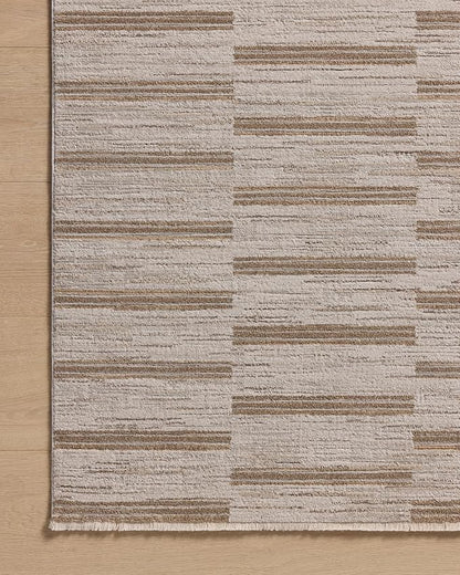 Loloi Amber Lewis Cali Collection CIL-04 Ivory/Tobacco 11'-6" x 15'-7", .25" Pile Height, Area Rug