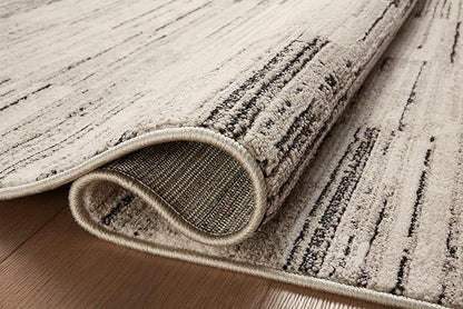 Loloi Darby Collection DAR-01 Charcoal/Sand 2'-7" x 10'-0" Runner Rug