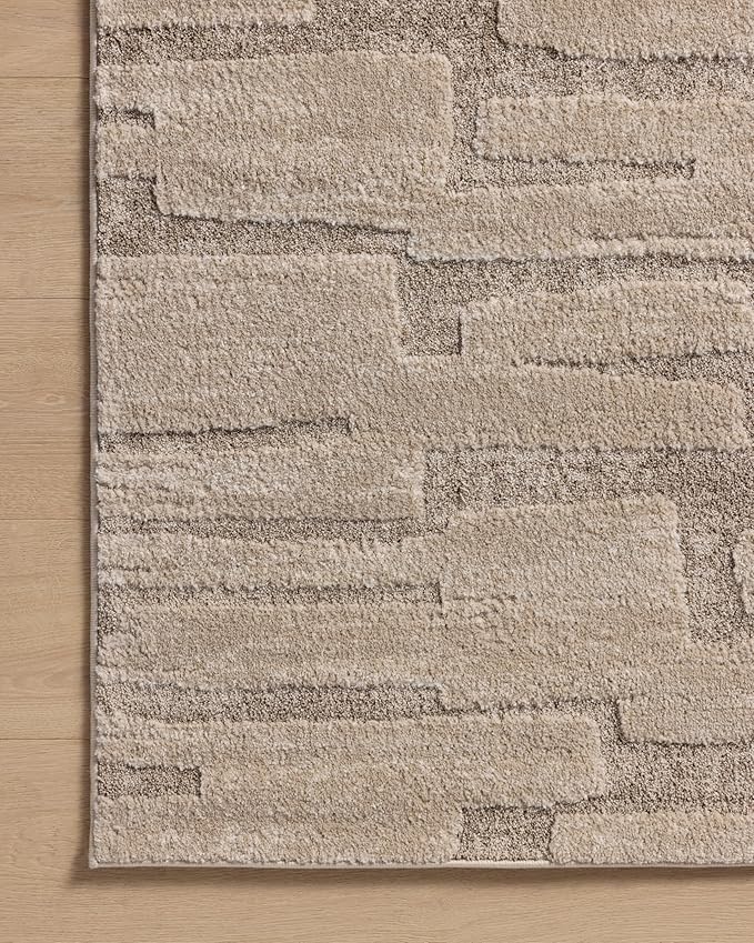 Loloi Amber Lewis Monty Collection MOT-04 Taupe/Beige 2'-7" x 10'-0", .50" Pile Height, Runner Rug
