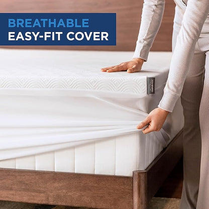 Tempur-Cloud 2-Inch Mattress Topper, King,White