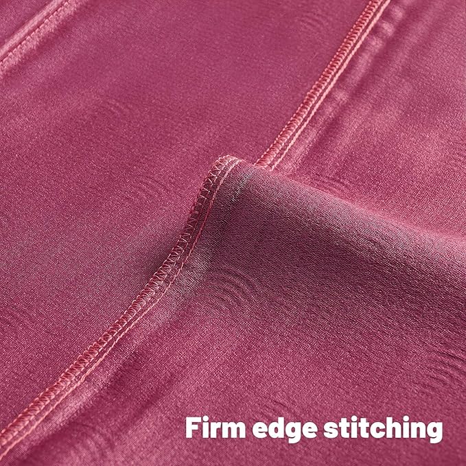 FUTEI Hot Pink Chenille Decorative Throw Pillow Covers 24x24 Inch Set of 2,Soft Cozy Striped Geometric Patterns European Cushion Cases,Modern Home Decor for Couch Bed Living Room