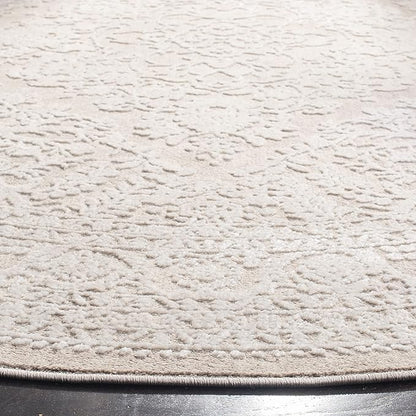 SAFAVIEH Area Rug 10' Round - Reflection Collection - Large - Beige & Cream, Non-Shedding & Easy Cleaning, Ideal for Living Room, Bedroom (RFT668A)