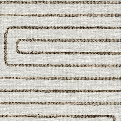 RUGGABLE x Jonathan Adler Machine Washable Modern Area Rug – Labyrinth Camel/Ivory 6x9, Stain-Resistant, Non-Slip – Medium Rugs for Living Room, Bedroom, Hallway, Entryway & Office–with Standard Pad