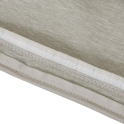 Classic Accessories Montlake Water-Resistant 25 x 25 x 5 Inch Square Outdoor Seat Cushion, Patio Furniture Chair Cushion, Heather Grey, Outdoor Cushion Cover