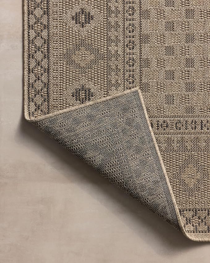 Loloi Chris Loves Julia Providence Collection PRC-07 Dove/Charcoal 2'-3" x 7'-7", .12" Pile Height, Indoor/Outdoor Runner Rug