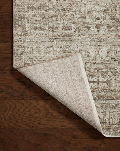Loloi Amber Lewis Honora Collection HON-04 Bark/Dove 5'-3" x 7'-9" Area Rug
