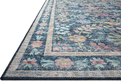 Loloi Rifle Paper Co. Maison Collection MAO-06 Blue/Multi 5'-0" x 7'-6", .19" Pile Height, Area Rug
