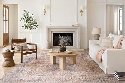 Loloi Skye Collection SKY-01 Blush/Grey 6'-0" x 9'-0" Area Rug
