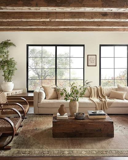 Loloi Magnolia Home by Joanna Gaines Sinclair Collection SIN-06 Clay/Tobacco 2'-3" x 11'-6", .25" Pile Height, Machine Washable, Runner Rug