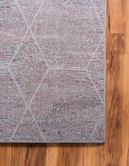 Unique Loom Trellis Frieze Collection Area Rug - Geometric (10' x 13', Blue Multi/ Ivory)
