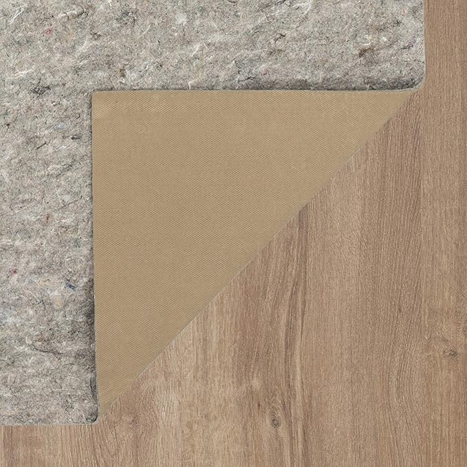 Mohawk Home 2' 6" x 9' 6" Non Slip Grip Rug Pad 1/4" Thick Dual Surface Felt Cushion + Rubber Gripper - Safe for All Floors