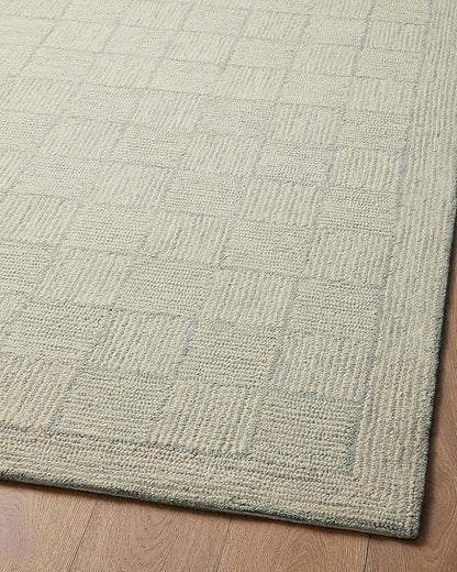 Loloi Chris Loves Julia Francis Collection FRA-03 Silver/Sky 3'-6" x 5'-6" Accent Rug