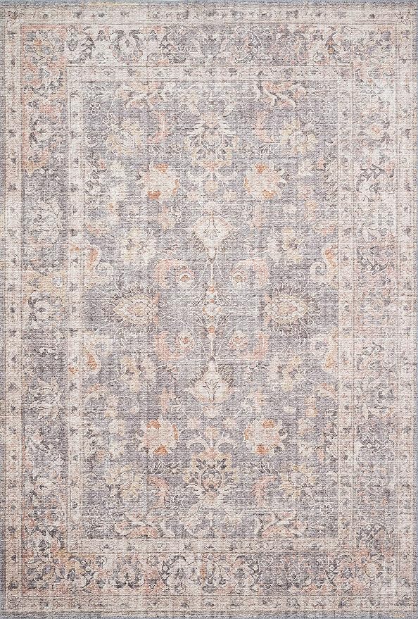 Loloi II Skye Collection SKY-01 Grey/Apricot 5'-0" x 7'-6" Area Rug