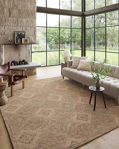Loloi Varena Collection VAR-02 Berry/Multi 5'-0" x 7'-6" Area Rug