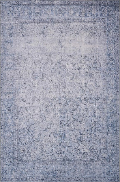Loloi Loren Collection LQ-09 Slate 2'-3" x 3'-9" Accent Rug