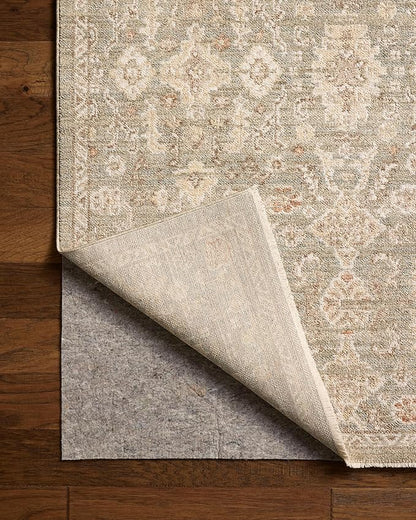 Loloi Chris Loves Julia Palma Collection PLM-03 Lagoon/Natural 2'-7" x 12'-0" Runner Rug Vintage Style Boho Living Room Bedroom Carpet