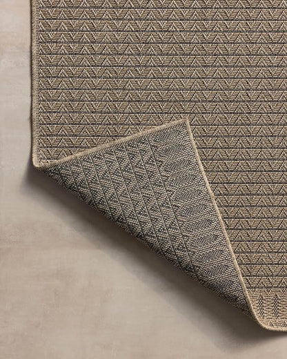 Loloi Chris Loves Julia Providence Collection PRC-05 Natural/Graphite 7'-6" x 10', .12" Pile Height, Indoor/Outdoor Area Rug