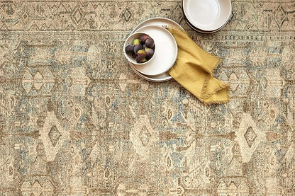 Loloi Margot Collection MAT-04 Antique/Sage 7'-6" x 9'-6" Area Rug feat. CloudPile, No-Shed Easy Clean Large Patterned Area Rug for Living Room, Bedroom, Dining Area