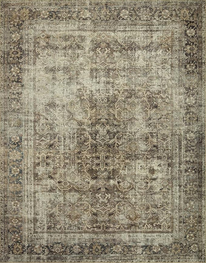 Loloi Magnolia Home by Joanna Gaines Sinclair Collection SIN-01 Pebble/Taupe 2'-3" x 3'-9", .25" Pile Height, Machine Washable, Accent Rug