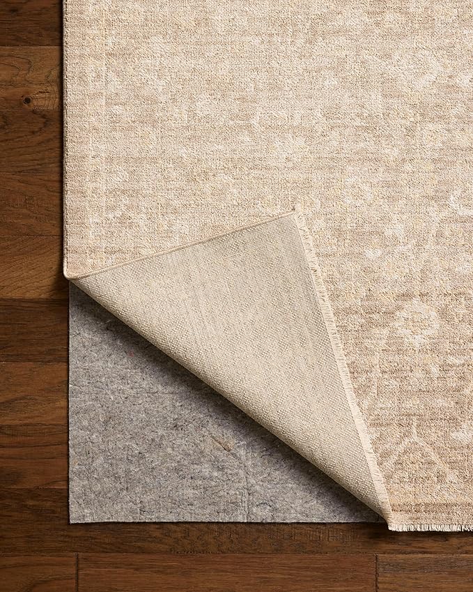 Loloi Chris Loves Julia Palma Collection PLM-01 Bark/Natural 7'-10" x 10' Area Rug Vintage Style Boho Living Room Bedroom Carpet