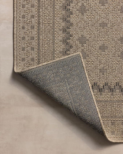 Loloi Chris Loves Julia Providence Collection PRC-06 Charcoal/Dove 8'-6" x 12', .12" Pile Height, Indoor/Outdoor Area Rug