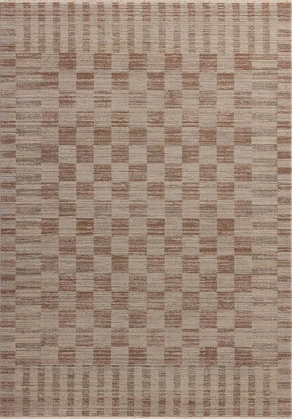 Loloi Amber Lewis Cali Collection CIL-06 Brick/Natural 9'-6" x 13', .25" Pile Height, Area Rug