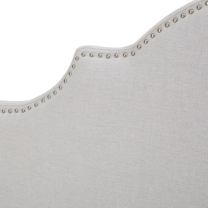 Christopher Knight Home Nora Headboard - Fully Upholstered, Queen / Full, Light Grey