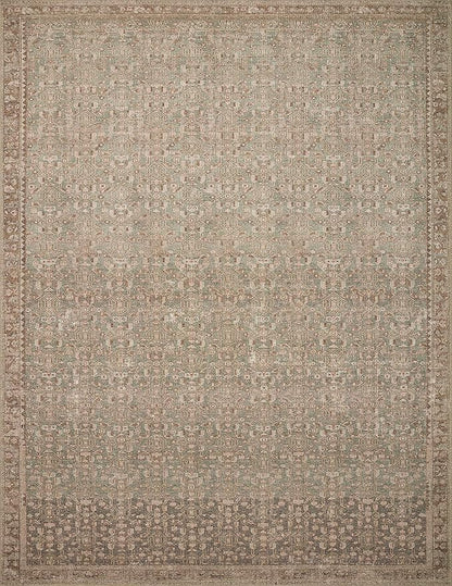 Loloi Angela Rose Aubrey Collection AUB-04 Sage/Bark 5'-0" x 5'-0", .19" Pile Height, Round Area Rug
