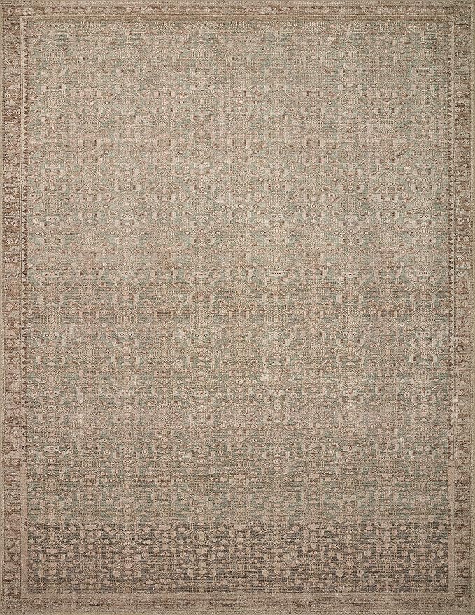 Loloi Angela Rose Aubrey Collection AUB-04 Sage/Bark 5'-0" x 7'-0", .19" Pile Height, Area Rug