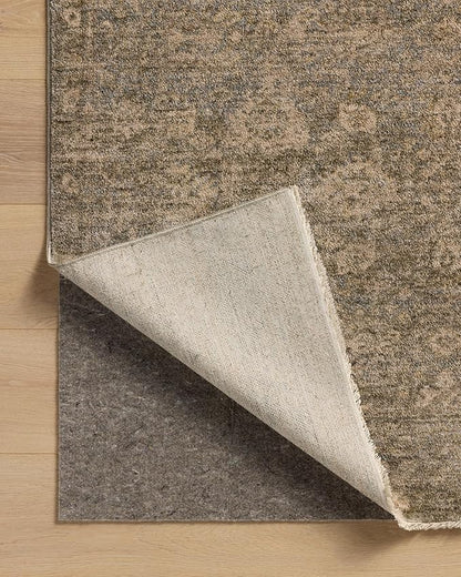 Loloi Magnolia Home by Joanna Gaines Junie Collection JUE-06 Lagoon/Natural 7'-10" x 7'-10", .38" Pile Height, Round Area Rug