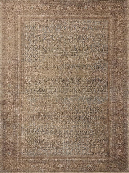 Loloi Amber Lewis Cambria Collection CBR-07 Ocean/Bark 3'-6" x 5'-6" Accent Rug Jute, Neutral, Vintage Style, Antique Tone, Living, Bedroom, Dining, Carpet