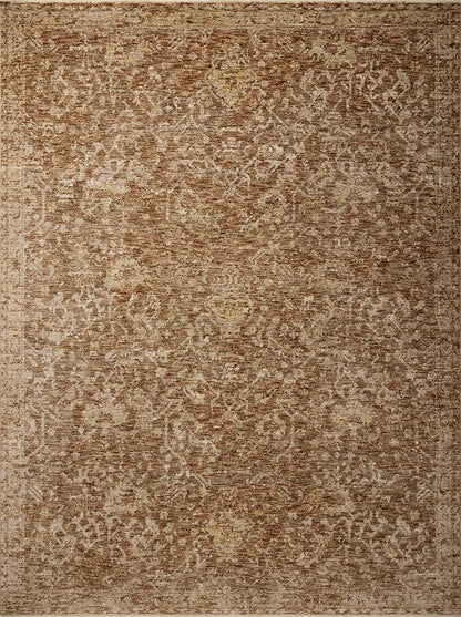 Loloi Magnolia Home by Joanna Gaines Junie Collection JUE-01 Clay/Natural 2'-0" x 3'-0", .38" Pile Height, Accent Rug