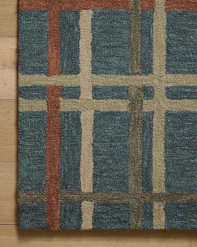 Loloi Magnolia Home by Joanna Gaines Waylon Collection WAY-01 Denim/Multi 11'-6" x 15' Area Rug