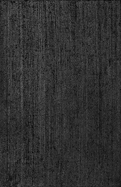 nuLOOM 10x14 Rigo Jute Hand Woven Area Rug, Black, Solid Farmhouse Design, Natural Fiber, For Bedroom, Living Room, Dining Room, Hallway, Office, Kitchen, Entryway