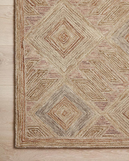 Loloi Varena Collection VAR-02 Berry/Multi 8'-6" x 11'-6" Area Rug