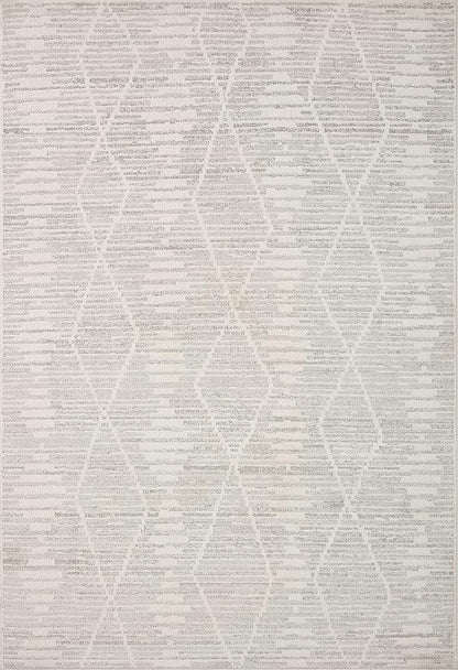 Loloi Kamala Collection KAM-02 Ivory/Silver 6'-7" x 9'-6" Area Rug