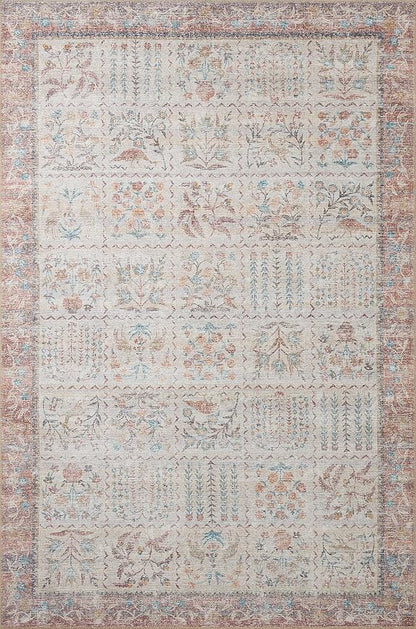 Loloi Rifle Paper Co. Maison Collection MAO-08 Cream 5'-0" x 7'-6", .19" Pile Height, Area Rug