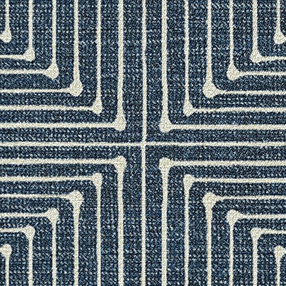 RUGGABLE x Jonathan Adler Machine Washable Modern Area Rug – Inkdrop Lapis Blue 3x5, Stain-Resistant, Non-Slip – Small Rugs for Living Room, Bedroom, Hallway, Entryway & Office–with Standard Pad