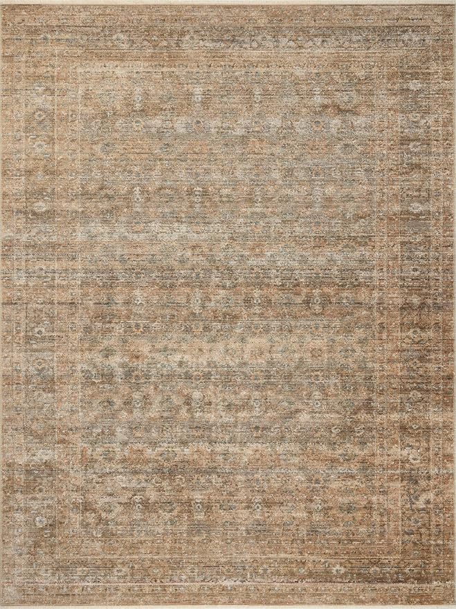 Loloi Amber Lewis Molly Collection MOL-06 Gold/Blue 2'-7" x 7'-9" Low Pile Runner Rug