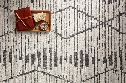 Loloi Kamala Collection KAM-02 Charcoal/Dove 11'-2" x 15'-7" Area Rug