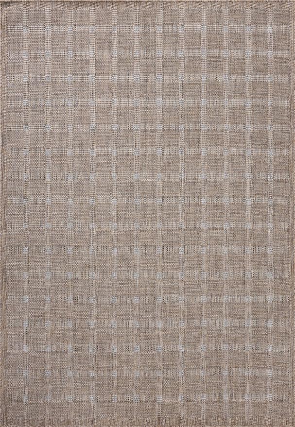 Loloi Amber Lewis Topanga Collection TOP-01 Natural/Bone 9'-2" x 12'-0" Indoor/Outdoor Area Rug