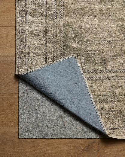 Loloi Amber Lewis Cambria Collection CBR-03 Sand/Olive 2'-0" x 5'-0" Accent Rug Jute, Neutral, Vintage Style, Antique Tone, Living, Bedroom, Dining, Carpet