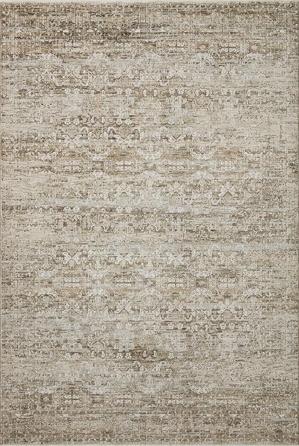 Loloi Amber Lewis Honora Collection HON-04 Bark/Dove 5'-3" x 7'-9" Area Rug